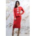 Embroidered Costume "Chamomiles" Red